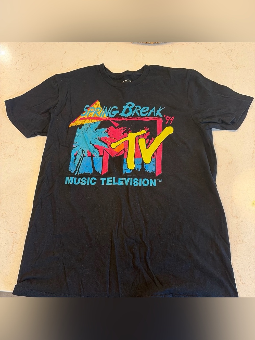 Mens MTV spring break graphic tee